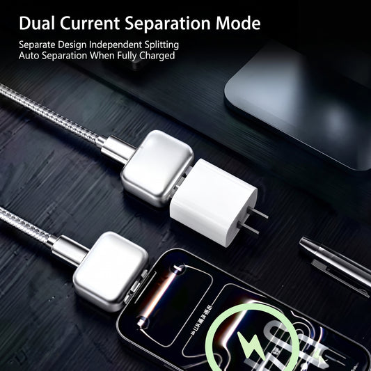Universal Auto-Disconnect Charger Adapter – Type-C Fast Charging Separator