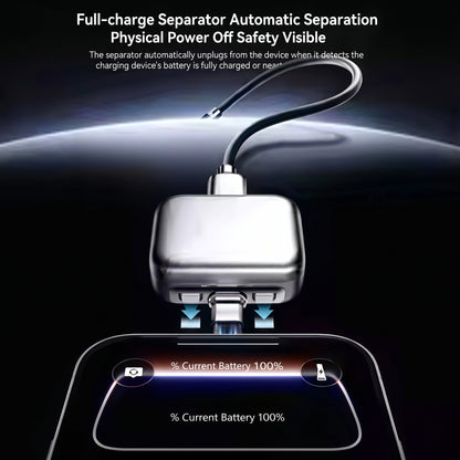 Universal Auto-Disconnect Charger Adapter – Type-C Fast Charging Separator
